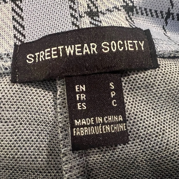 STREETWARE SOCIETY Blue Plaid Two-Piece Set Top & short-skirt/size S - Picture 2 of 16